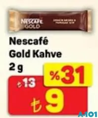 NESCAFE GOLD KAHVE 2 G fiyat ve kampanya bilgisi